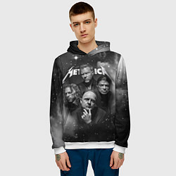 Толстовка-худи мужская Metallica, цвет: 3D-белый — фото 2
