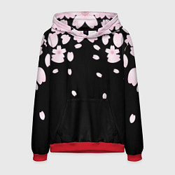 Толстовка-худи мужская САКУРА, цвет: 3D-красный