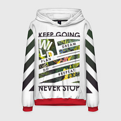 Толстовка-худи мужская Off-White: Keep Going, цвет: 3D-красный