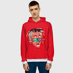 Толстовка-худи мужская Juice WRLD, цвет: 3D-белый — фото 2
