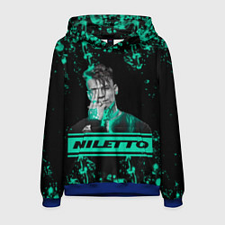 Толстовка-худи мужская NILETTO, цвет: 3D-синий