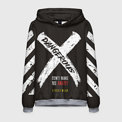 Толстовка-худи мужская Off-White: Dangerous, цвет: 3D-меланж