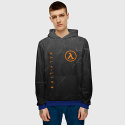 Толстовка-худи мужская HALF-LIFE, цвет: 3D-синий — фото 2