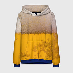 Толстовка-худи мужская Пиво, цвет: 3D-синий