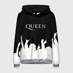 Толстовка-худи мужская QUEEN, цвет: 3D-меланж