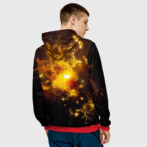 Мужская толстовка Space / 3D-Красный – фото 4