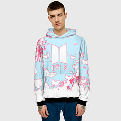 Толстовка-худи мужская BTS, цвет: 3D-черный — фото 2