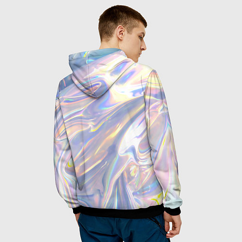 Мужская толстовка Фольга / 3D-Черный – фото 4