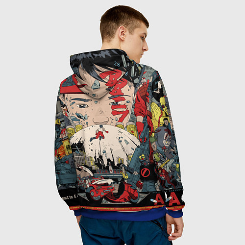 Мужская толстовка AKIRA / 3D-Синий – фото 4