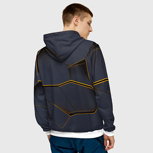 Мужская толстовка Lamborghini / 3D-Белый – фото 4