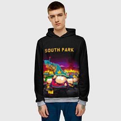 Толстовка-худи мужская Южный Парк, цвет: 3D-меланж — фото 2