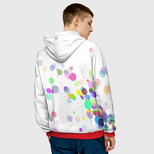 Мужская толстовка SONIC / 3D-Красный – фото 4