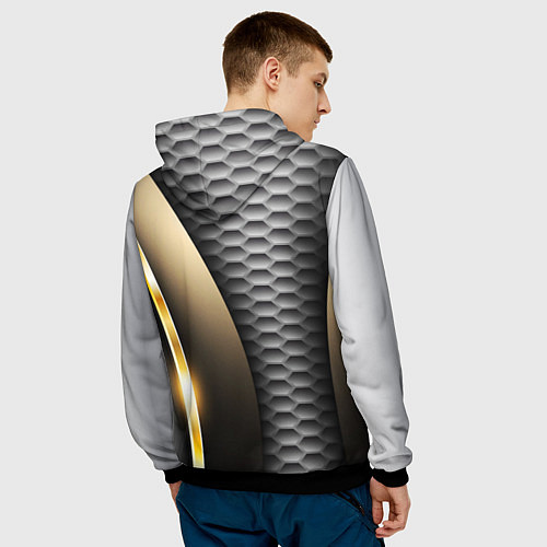 Мужская толстовка CHEVROLET / 3D-Черный – фото 4