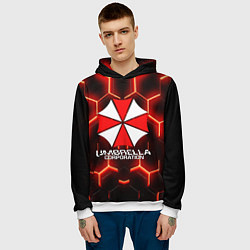 Толстовка-худи мужская UMBRELLA CORP, цвет: 3D-белый — фото 2