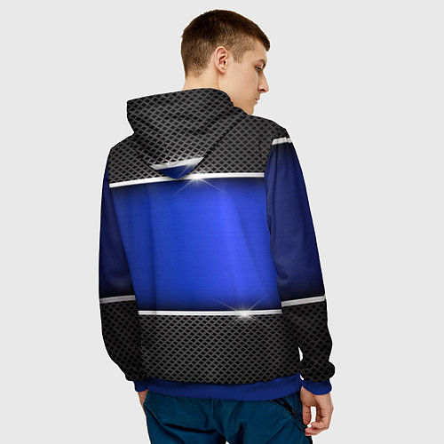 Мужская толстовка BMW / 3D-Синий – фото 4