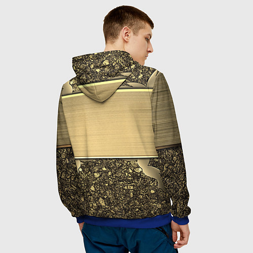 Мужская толстовка MERCEDES GOLD / 3D-Синий – фото 4