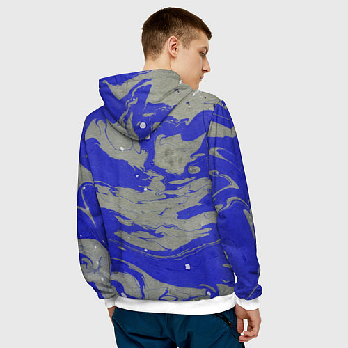 Мужская толстовка Краски / 3D-Белый – фото 4