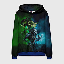 Толстовка-худи мужская PREDATOR, цвет: 3D-синий