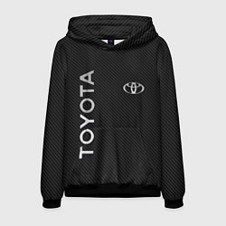 Толстовка-худи мужская Toyota CARBON, цвет: 3D-черный