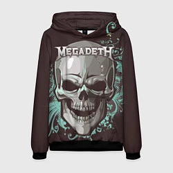 Толстовка-худи мужская Megadeth, цвет: 3D-черный