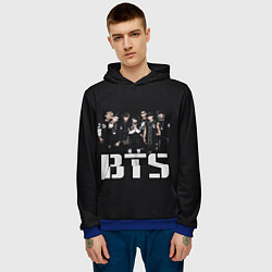 Толстовка-худи мужская BTS, цвет: 3D-синий — фото 2
