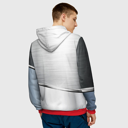 Мужская толстовка AUDI / 3D-Красный – фото 4