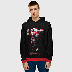 Толстовка-худи мужская BTS, цвет: 3D-красный — фото 2
