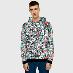 Толстовка-худи мужская Vault Boy красныйсиний, цвет: 3D-черный — фото 2