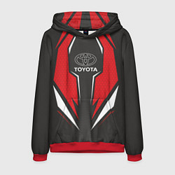 Толстовка-худи мужская Toyota Driver team Red, цвет: 3D-красный
