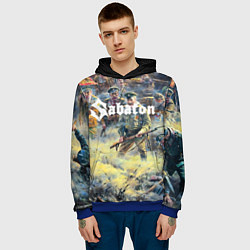 Толстовка-худи мужская Sabaton, цвет: 3D-синий — фото 2