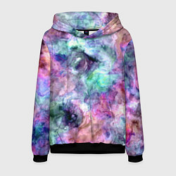 Толстовка-худи мужская Color splashes, цвет: 3D-черный