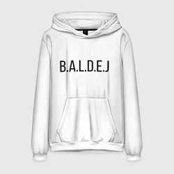 Толстовка-худи мужская B a l d e j Балдёж, цвет: 3D-белый