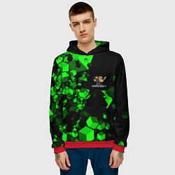 Толстовка-худи мужская MINECRAFT, цвет: 3D-красный — фото 2