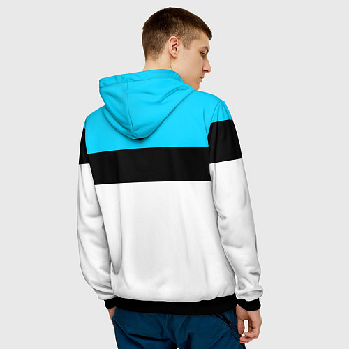 Мужская толстовка Россия / 3D-Черный – фото 4