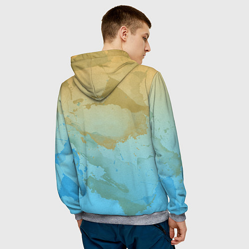 Мужская толстовка Hayao Miyazaki / 3D-Меланж – фото 4