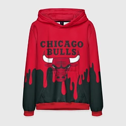 Толстовка-худи мужская Chicago Bulls, цвет: 3D-красный