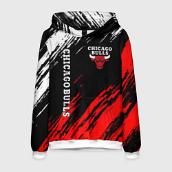 Толстовка-худи мужская CHICAGO BULLS, цвет: 3D-белый