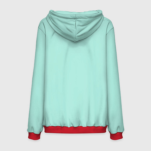 Мужская толстовка Мятная Маска / 3D-Красный – фото 2