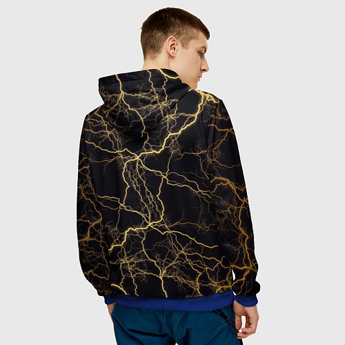 Мужская толстовка Meowcles Fortnite 2 / 3D-Синий – фото 4