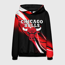 Толстовка-худи мужская CHICAGO BULLS, цвет: 3D-черный