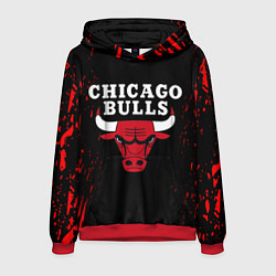 Толстовка-худи мужская CHICAGO BULLS, цвет: 3D-красный