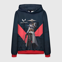 Толстовка-худи мужская CYPHER VALORANT, цвет: 3D-красный