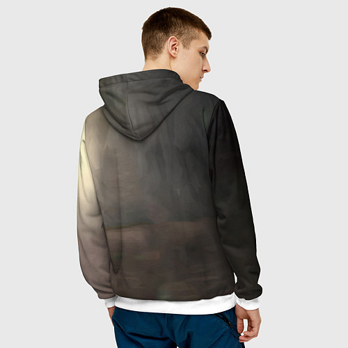 Мужская толстовка Милый во Франксе / 3D-Белый – фото 4