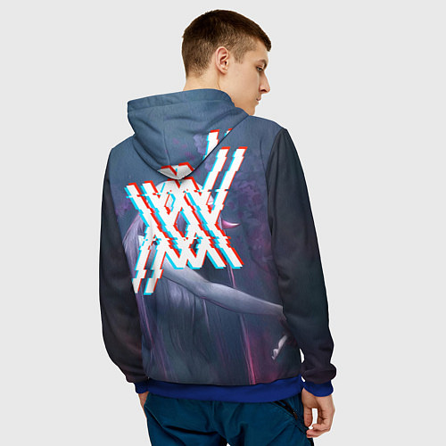 Мужская толстовка DARLING IN THE FRANXX / 3D-Синий – фото 4