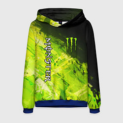 Толстовка-худи мужская MONSTER ENERGY, цвет: 3D-синий