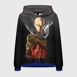 Толстовка-худи мужская One Punch Man, цвет: 3D-синий