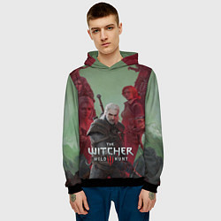 Толстовка-худи мужская The Witcher 5-летие, цвет: 3D-черный — фото 2