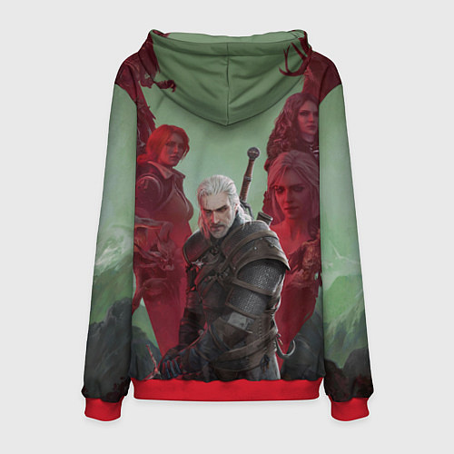 Мужская толстовка The Witcher 5-летие / 3D-Красный – фото 2