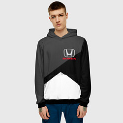 Толстовка-худи мужская HONDA, цвет: 3D-черный — фото 2