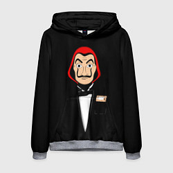 Толстовка-худи мужская Бумажный Дом, цвет: 3D-меланж